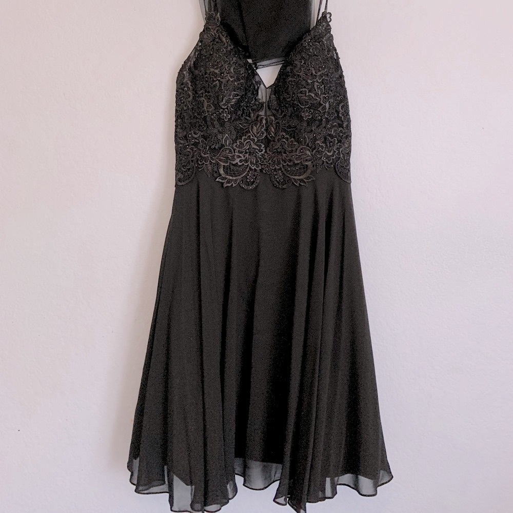 Stunning formal dress with matching chiffon scarf/wrap